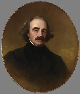 Nathaniel Hawthorne, 1862. Creator: Emanuel Gottlieb Leutze