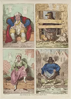 Geting Up Gallery: National conveniences, 1769. Artist: Gillray, James (1757-1815)