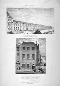 Pall Mall Prints: National Gallery, 100 Pall Mall, Westminster, London, c1825