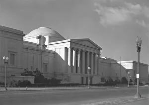 Street Lighting Prints: National Gallery of Art, Washington, D.C, 1944. Creator: Gottscho-Schleisner, Inc