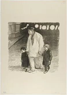 Holding Hands Gallery: National Holiday, July 1894. Creator: Theophile Alexandre Steinlen