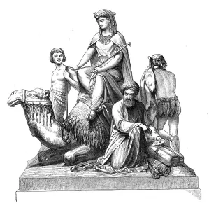 Saxe Coburg Gotha Albert Prints: The National Memorial to the Prince Consort: Africa, by W. Theed, 1872. Creator: Unknown