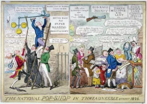Sign Prints: The national pop-shop in Threadneedle Street, 1826. Artist
