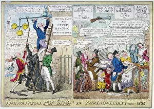 Shop Collection: The national pop-shop in Threadneedle Street, 1826. Artist
