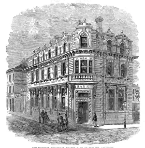 Corner Prints: The National Provincial Branch Bank of England, Leicester, 1872. Creator: Unknown