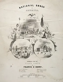 National Songs of America - Sheet Music Cover. Creator: Winslow Homer (American, 1836-1910)