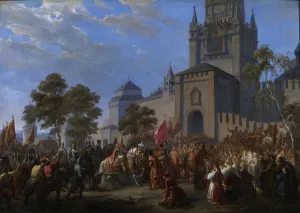 The national uprising of Kuzma Minin and Count Dmitry Pozharsky, 1856. Artist: Dusi, Cosroe (1808-1859)