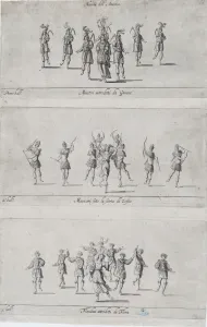 Dancer Gallery: Nations of America ballets, 17th century. 17th century. Creator: Anon