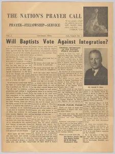 Morality Collection: The Nations Prayer Call Vol. 2 No. 4, 1956-1957. Creator: Unknown
