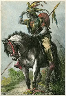 Brave Prints: Native American scout, c1870