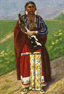 North America Prints: Native American woman, c1928. Creator: Unknown
