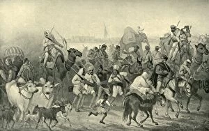 Cobban Gallery: Native Auxiliaries Hurrying to Delhi, c1850s, (1901). Creator: George Francklin Atkinson