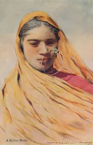 Nose Ring Prints: A Native Bride, c1920s. Creator: Mortimer L Menpes