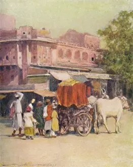 Pink Collection: A Native Bullock-cart, 1905. Artist: Mortimer Luddington Menpes