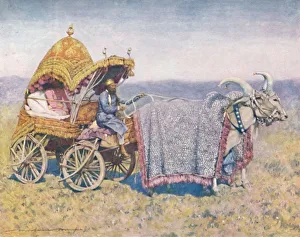 Bikaner Gallery: A Native Bullock-cart from Bikanir, 1903. Artist: Mortimer L Menpes