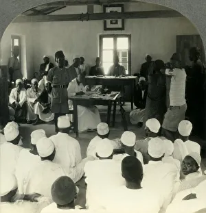 East African Prints: A Native Court in Ujili, Tanganyika Territory, Africa, c1930s. Creator: Unknown
