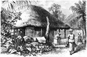 Dominican Republic Collection: Native habitation, Santo Domingo, 1873