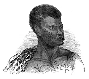 Ethnicity Prints: Native of Mozambique, 1848. Artist: Ebenezer Landells