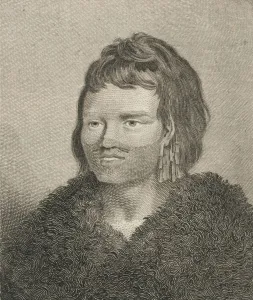 Captain James Gallery: A Native of Sandwich Sound, 1784. Artist: James Heath