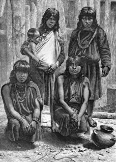 Ronjat Prints: Native South Americans, 19th century. Artist: E Ronjat