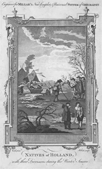 Alex Gallery: Natives of Holland. With their diversions during the Winter Season. Golfing. c1782
