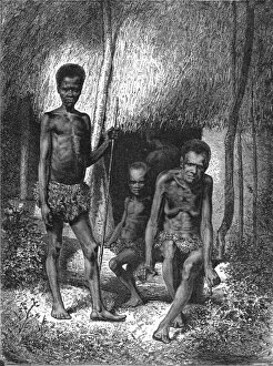 Thatched Gallery: Natives of the South-West Coast; Some Account of New Caledonia, 1875. Creator: Unknown
