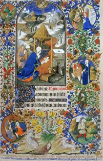 Adoring Prints: The Nativity, 1423. Creator: Workshop of the Master of the Duke of Bedford
