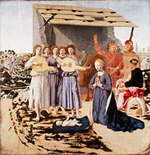 Adoration Prints: The Nativity, 1470-1475. Artist: Piero della Francesca