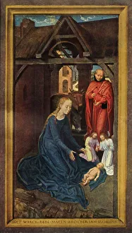 Newborn Prints: The Nativity, 1479. Creator: Hans Memling