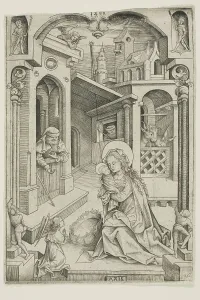Innkeeper Prints: The Nativity, 1499. Creator: Mair von Landshut
