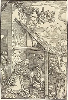 Hans Schäufelein Prints: The Nativity, 1510/1511. Creator: Hans Schäufelein the Elder