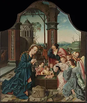 Manger Prints: The Nativity, 1520. Creator: Bartholomaeus Bruyn the Elder