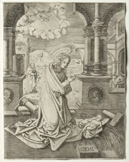 The Nativity, 1520s. Creator: Allaert Claesz (Netherlandish, fl. 1508-1534)
