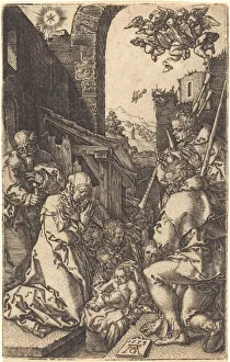 Trippenmecker Prints: The Nativity, 1553. Creator: Heinrich Aldegrever