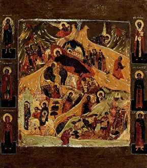 Chronology Prints: Nativity, between 1600 and 1700. Creator: Russian School