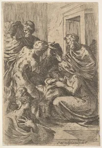 Girolamo Fran Prints: Nativity, 17th century. Creator: Unknown