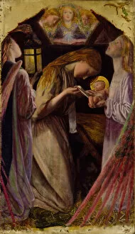 Pre Raphaelite Brotherhood Gallery: The Nativity, 1858. Creator: Arthur Hughes