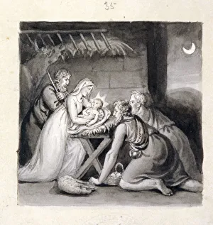 Corbould Prints: The Nativity, 19th century. Artist: Henry Corbould