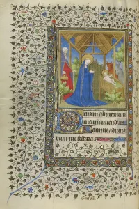 Manger Prints: The Nativity; Book of Hours, about 1415-1420