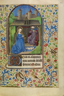 Jacques De Luxembourg Master Of Prints: The Nativity; Book of Hours, about 1466-1470. Creator: Master of Jacques of Luxembourg