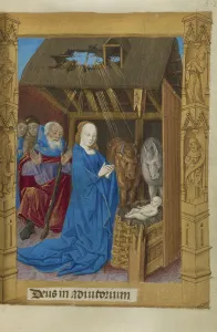 Manger Prints: The Nativity; Book of Hours, 1478. Creator: Master of Guillaume Lambert