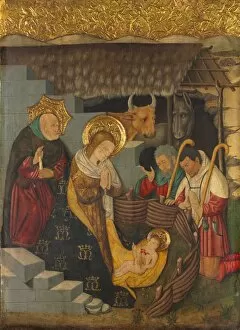 Catalonia Gallery: The Nativity, c. 1457. Creator: Jaume Ferrer (Spanish, 1460 / 70)
