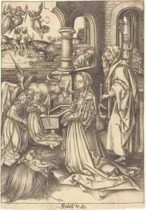 Newborn Prints: The Nativity, c. 1490 / 1500. Creator: Israhel van Meckenem