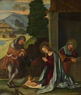 The Holy Night Prints: The Nativity, c. 1505. Artist: Mazzolino, Ludovico (1480-1528)