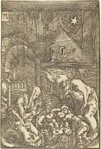 Manger Prints: The Nativity, c. 1513. Creator: Albrecht Altdorfer