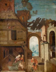 Henri Bles Prints: Nativity, c1530-1550. Creator: Herri met de Bles