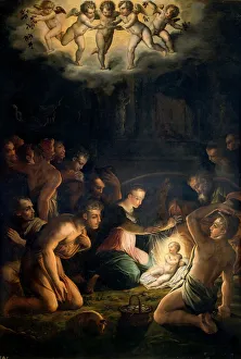 Three Magi Prints: Nativity, c1546