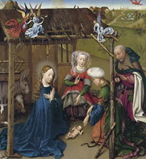 The Holy Night Prints: The Nativity, ca 1435. Artist: Daret, Jacques (ca 1404-ca 1470)