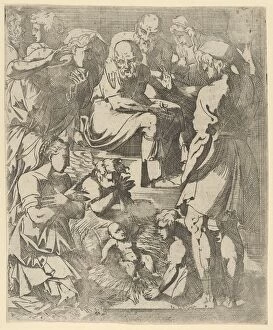 Nativity Gallery: The Nativity, ca. 1544-48. Creator: Geoffroy Dumoûtier