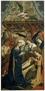 Unknown Dutch Prints: The Nativity of Christ, c1440. Artist: Master of the Lichtenstein Castle